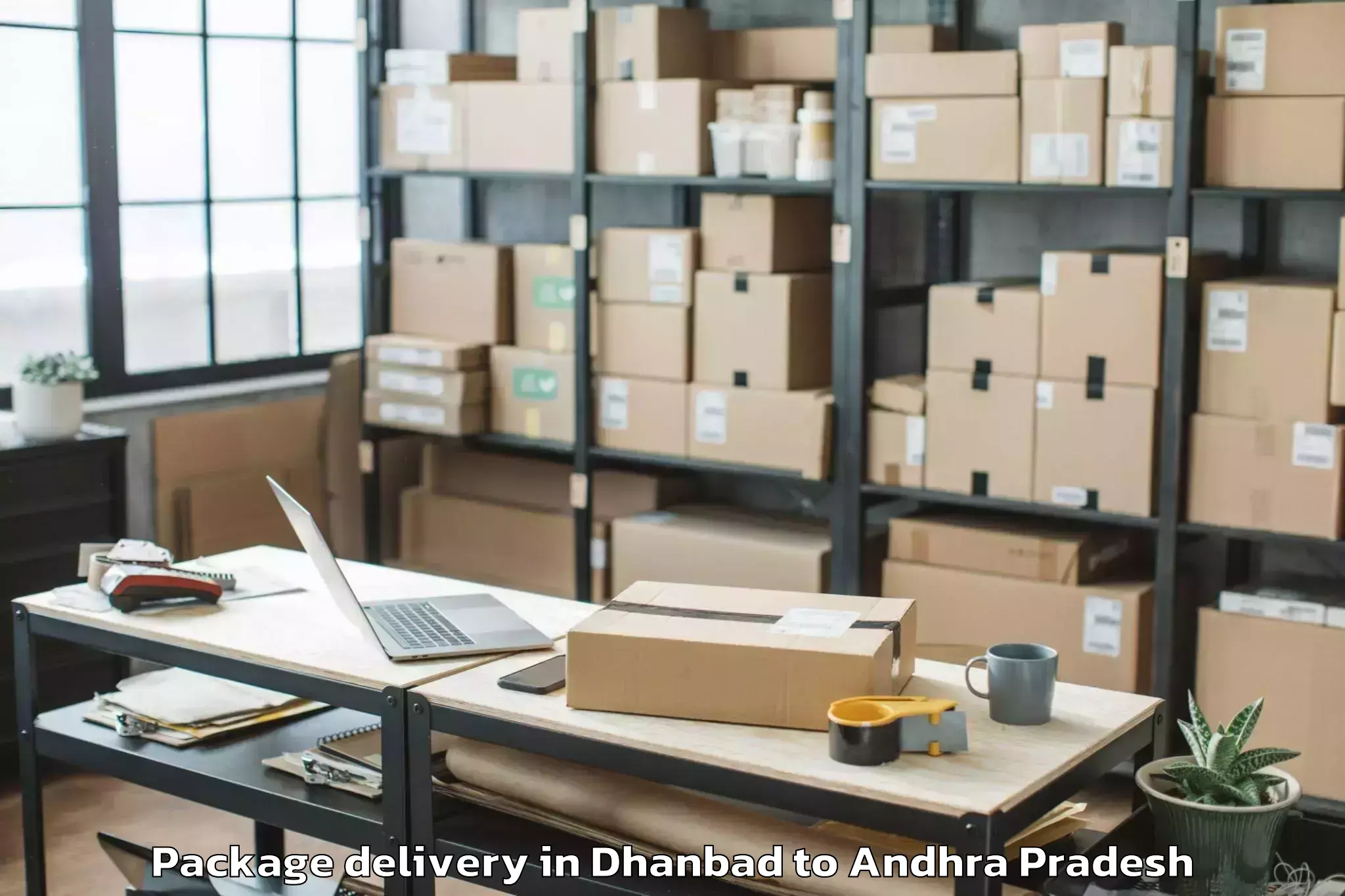 Quality Dhanbad to Yogi Vemana University Kadapa Package Delivery